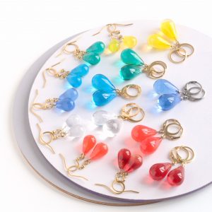 Boucles d'oreilles en verre de Murano , bijoux artisanales fait mains à Paris