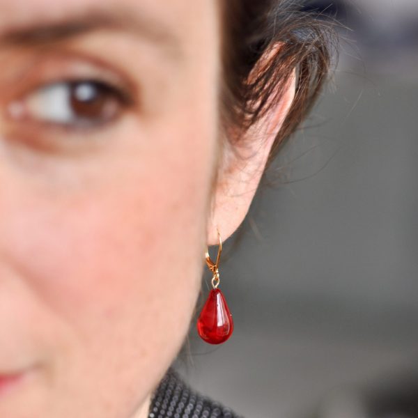 Bijoux en verre et acier inoxydable, créations artisanales fait main en France à Paris, bijoux Diatomée