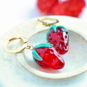 Bijoux fruits en verre et acier inoxydable, créations artisanales fait main en France à Paris, bijoux Diatomée