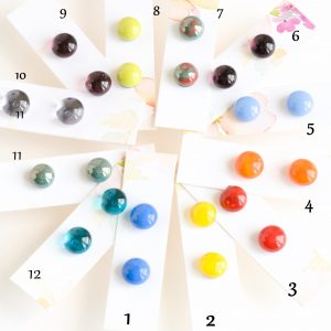 Boucles d'oreilles puces en verre de Murano , bijoux artisanales fait mains à Paris