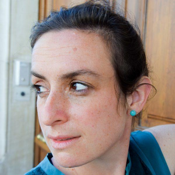 Boucles d'oreilles puces en verre de Murano , bijoux artisanales fait mains à Paris