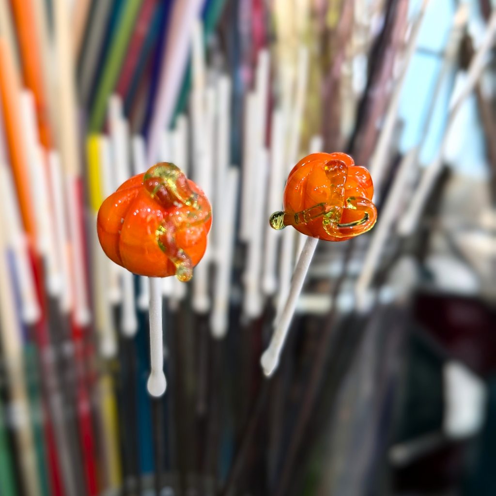 perle en verre Citrouille
